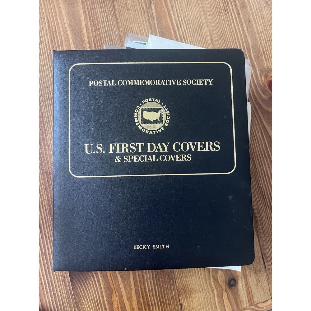 US Postal Comm. Society First Day Covers Book Vintage Stamp Collection Unsorted - Picture 2 of 9